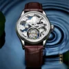 AESOP Zodiac Gold Tourbillon Skeleton Luminous Watch 1