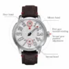 One Pointer Automatic Jump Time ST1721 Luminous Military Watch 5