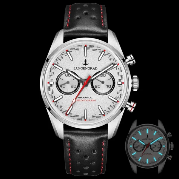 Red Star 1963 Racing Chronograph ST1901 Dome Sapphire Manual Luminous 1