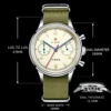 Red Star 1963 Signature Pilot Chronograph ST1901 Sapphire 38 mm 4