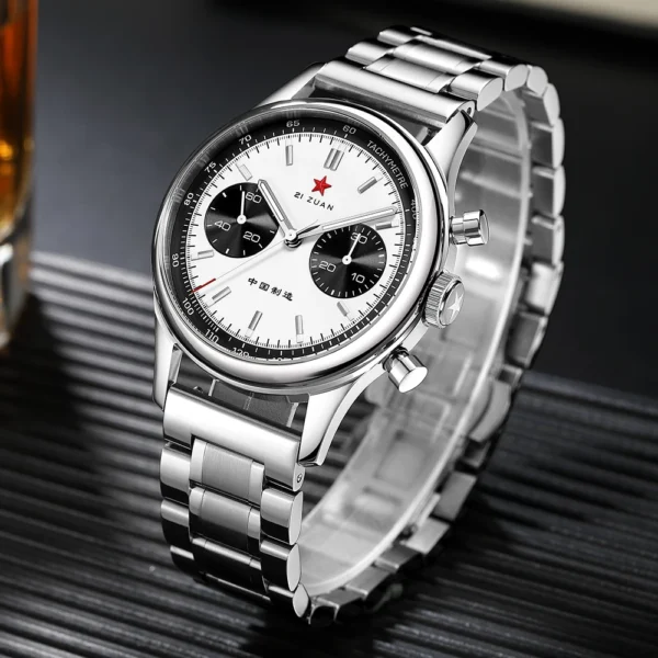 SEAKOSS 1963 Panda Chronograph 40mm ST1901 Luminous Waterproof 2