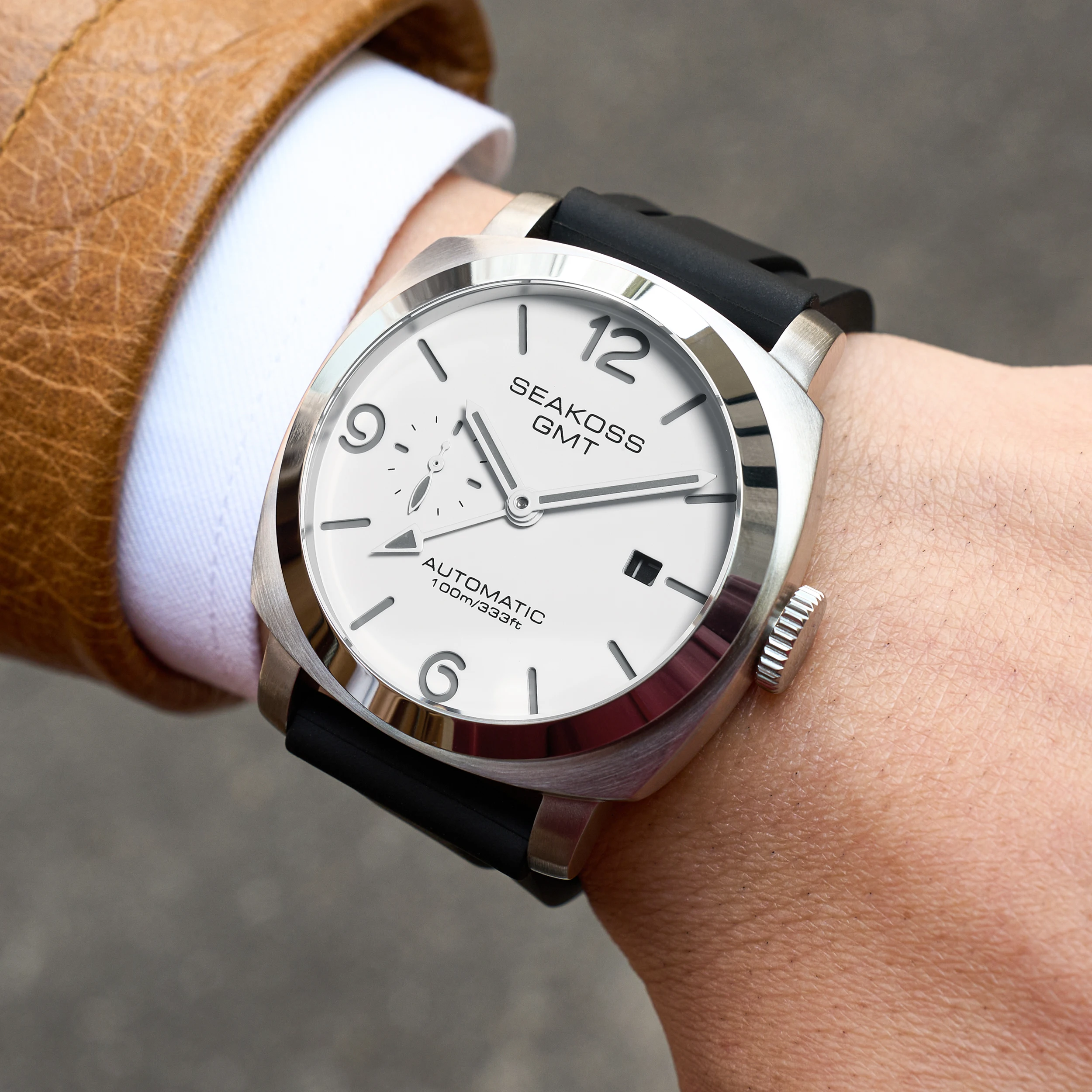 SEAKOSS 1963 GMT Diver 10Bar Automatic ST2557 Sapphire Luminous 6