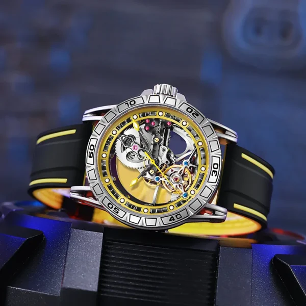 Hollow Flywheel Automatic Luminous Trend Skeleton Watch 2