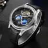 SEAKOSS 1963 Dual Earth 3D Rotating Pilot Automatic Signature Watch 3