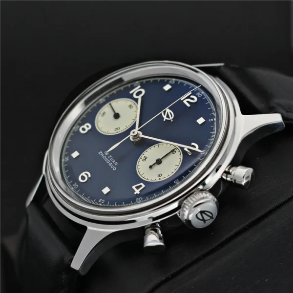 Red Star 1963 Classic Dark Blue Chronograph 38 mm ST1901 Sapphire 2
