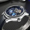 SEAKOSS Signature Double Globe Rotating Earth Flywheel Military Watch 3