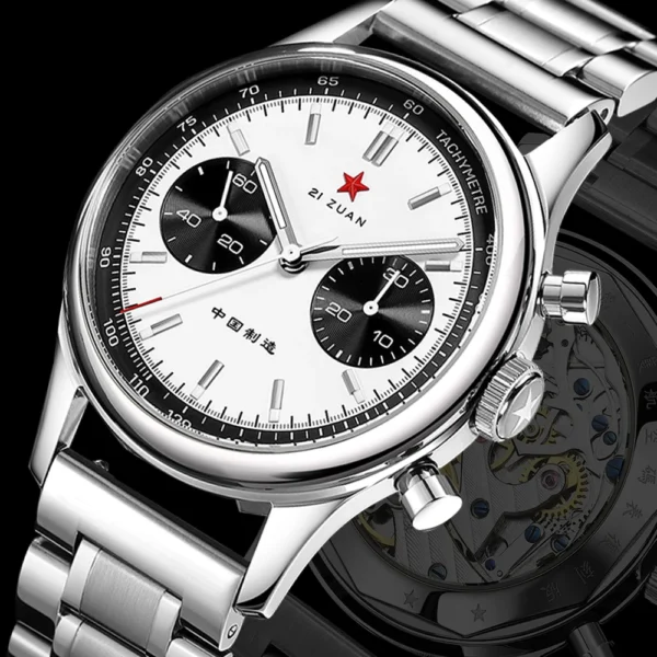 SEAKOSS 1963 Panda Pilot Chronograph 40 mm ST1901 Sapphire Luminous 1