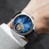 AESOP Real Luxury Tourbillon Skeleton Sapphire Aurora Dial 5