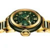 DIELLA Fashion Jade Automatic Luminous Calendar Genuine Gold Jade Watch 2