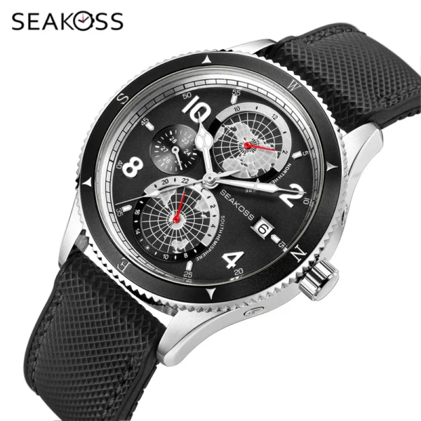 SEAKOSS Fully Automatic Dive Watch Super Luminous Sapphire 24-Hour 1