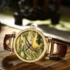 Top Luxury Pure Natural Jade Automatic Sapphire Qingming River Watch 6