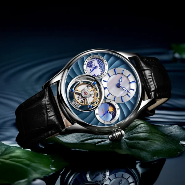 AESOP Luxury Tourbillon Skeleton Sapphire Waterproof Watch 2