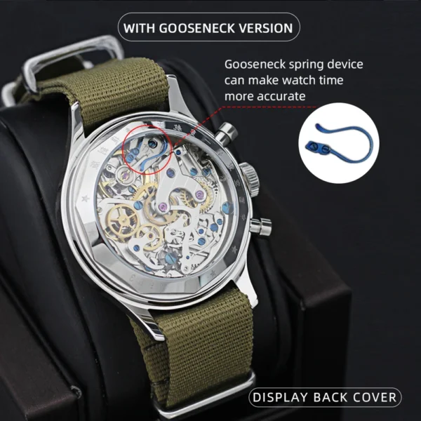 SEAKOSS 1963 Signature Pilot Chronograph ST1901 Sapphire 38/40 mm 2