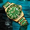 Hetian High-End Jade Automatic Super Luminous 5ATM Jewelry Watch 3