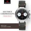 1963 Black Pilot Chronograph 38 mm ST1901 Sapphire Military 1