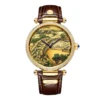 Top Luxury Pure Natural Jade Automatic Sapphire Qingming River Watch 5