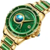 DIELLA Original Jade 3D Earth Automatic 24-Hour Calendar Sapphire Watch 6