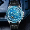 World Map GMT 3D Relief Automatic 50 Bar Sapphire Luminous Watch 1