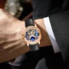 TIELBO Crystal Real Flying Tourbillon Hand-wind Brilliant Diamond Watch 6
