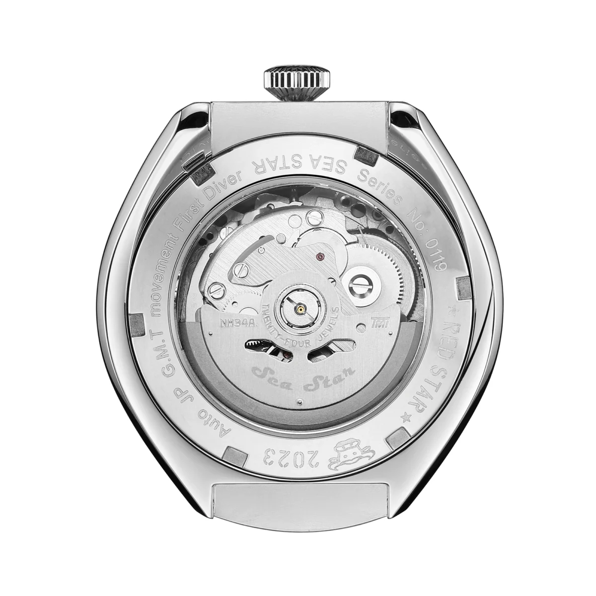 Red Star 42mm Bullhead Diver Automatic NH34 Calendar 3