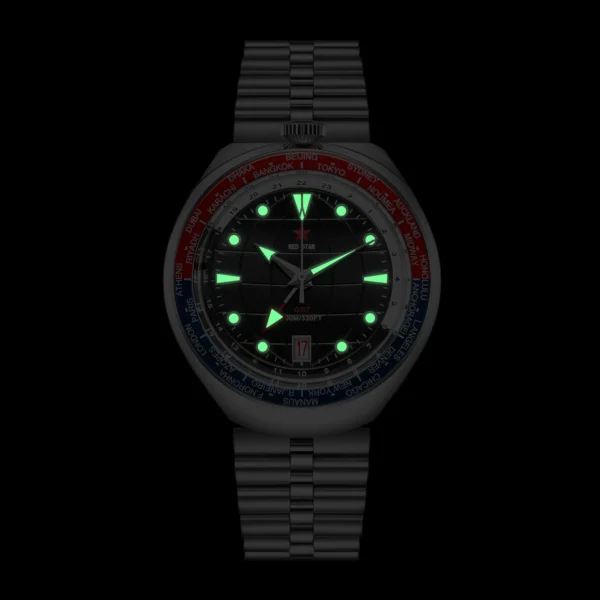 Red Star 42mm Bullhead Diver Automatic NH34 Calendar 2