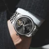 AESOP Luxury Skeleton Tourbillon Diamond Manual Sapphire Watch 4