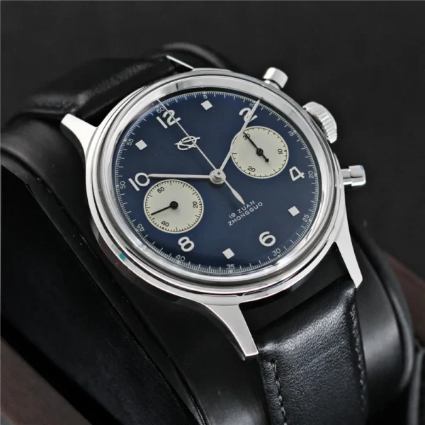 Red Star 1963 Classic Dark Blue Chronograph 38 mm ST1901 Sapphire 1
