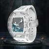TIELBO Crystal Skeleton Automatic Sapphire Diamond Luminous Watch 1