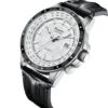 World Map GMT 3D Relief Automatic 50 Bar Sapphire Luminous Watch 5