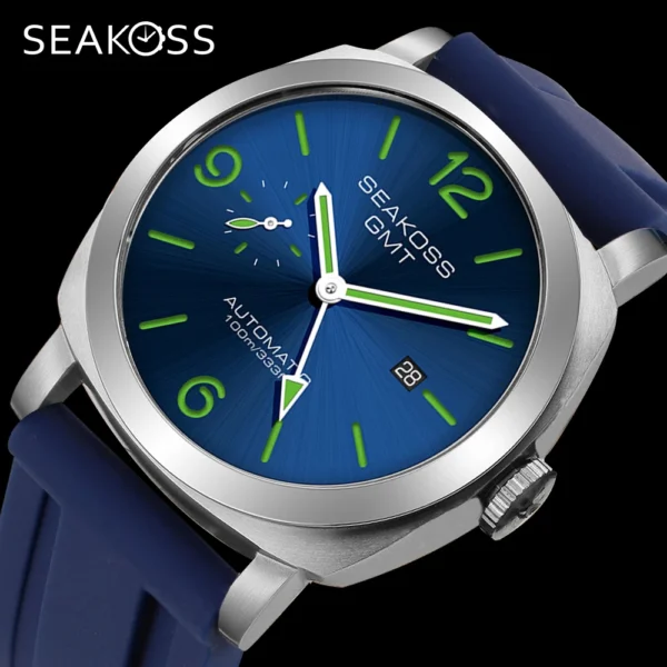 SEAKOSS Super GMT Diver 1963 Automatic ST2557 10Bar Calendar Watch 1