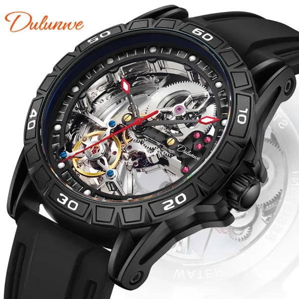Hollow Flywheel Automatic Luminous Trend Skeleton Watch 1