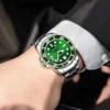 DIELLA Luxury Green Water Ghost Jade Automatic Business Sapphire Watch 6