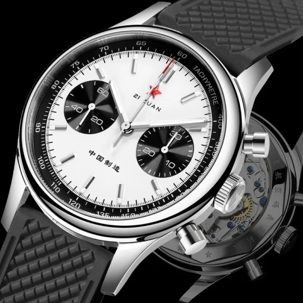 SEAKOSS 1963 Panda Pilot Chronograph 40 mm ST1901 Sapphire Luminous 1