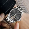 AESOP Signature Skeleton Tourbillon Manual Sapphire Steel Watch 6