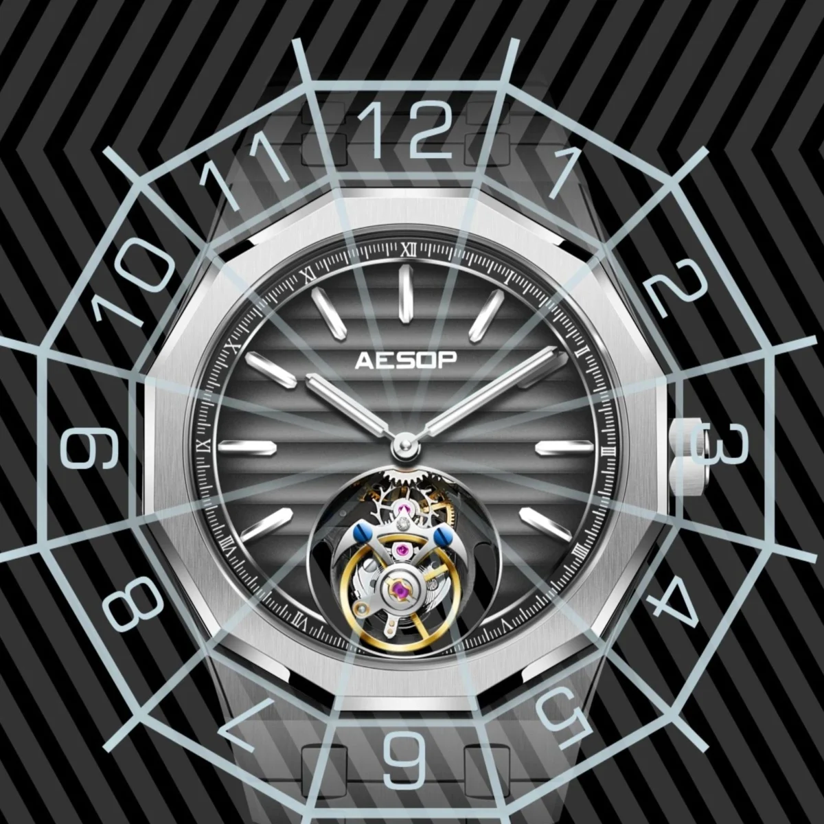 AESOP 7057 Gradient Classic Twelve-Edge Flying Tourbillon Manual 4
