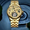 AESOP 100% Tourbillon Skeleton Luxury Waterproof Sapphire Watch 6