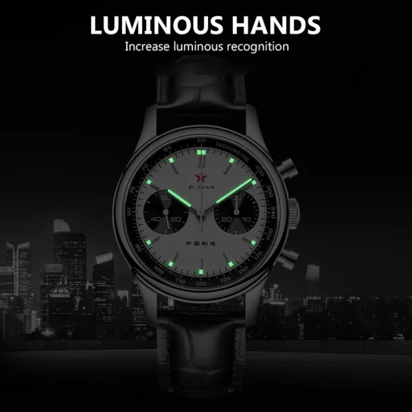 SEAKOSS 1963 Original Panda Chronograph 40mm ST1901 Super Luminous 2