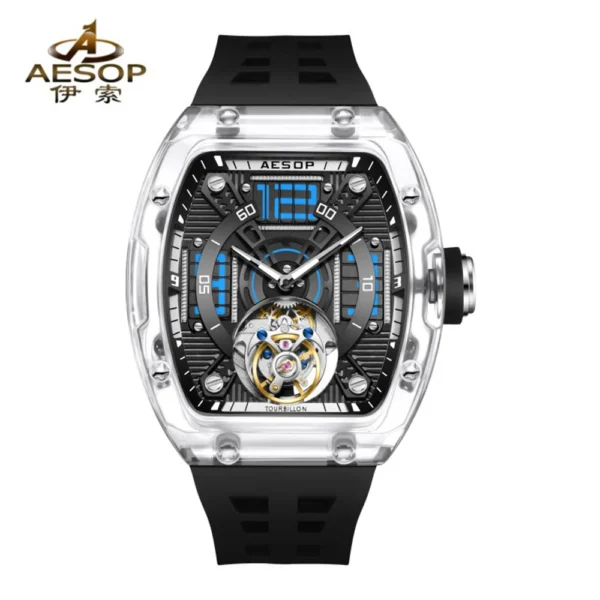 AESOP Premium Manual Tourbillon Skeleton 7043 30m Waterproof 1