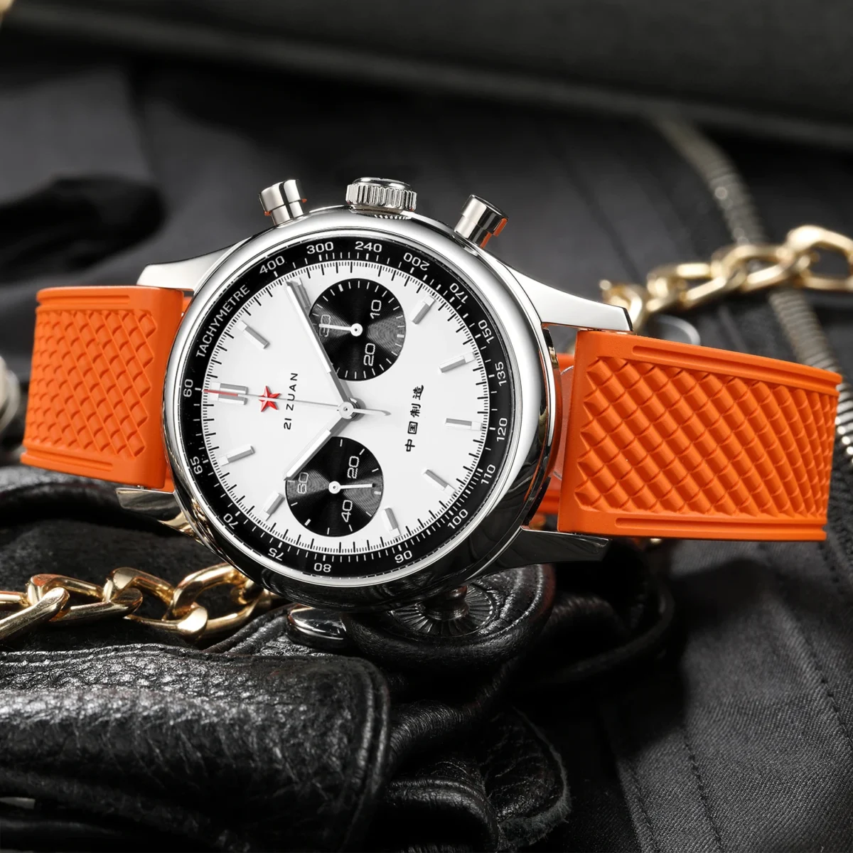SEAKOSS 1963 Panda Pilot Chronograph 40 mm ST1901 Sapphire Luminous 4