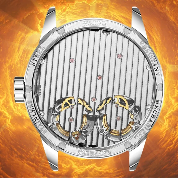 Luxury 1963 Pilot Skeleton Double Tourbillon Manual Watch 2