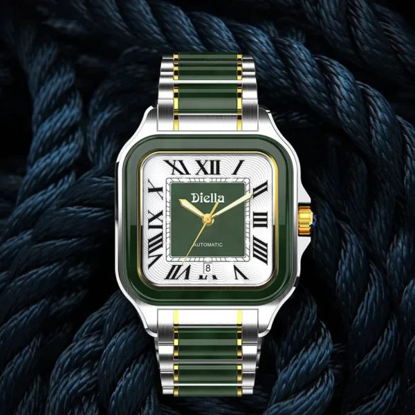 DIELLA Luminous Jade Automatic 43.5 mm Stainless Steel Chronograph 1