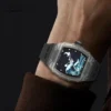 TIELBO Crystal Skeleton Automatic Sapphire Diamond Luminous Watch 4
