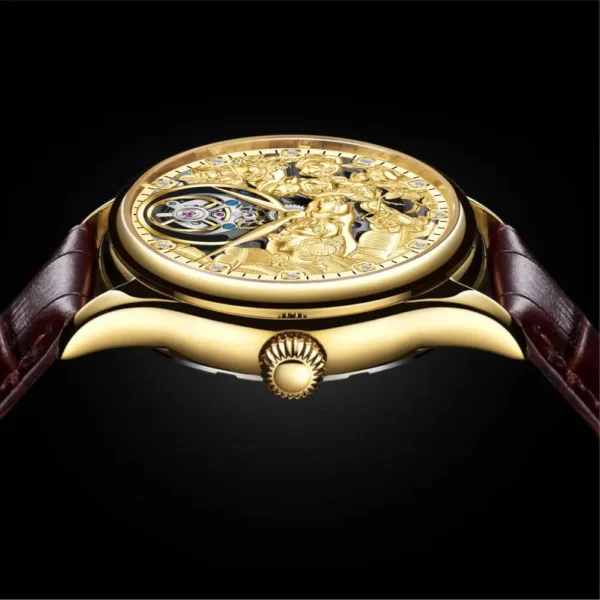AESOP Real Tourbillon Skeleton Luxury Waterproof Sapphire Watch 2