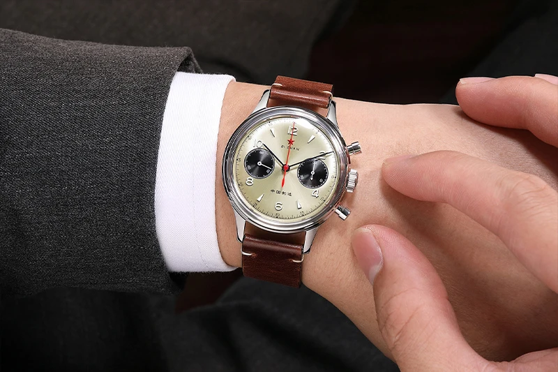 SEAKOSS Vintage 1963 Pilot Chronograph Hand-Winding ST901 Sapphire 20