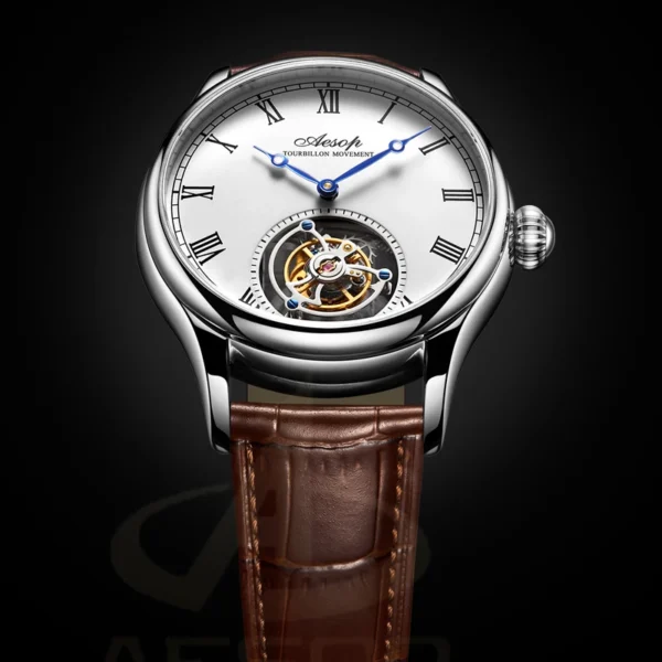 AESOP Original Flying Tourbillon Skeleton Luxury Sapphire Watch 1