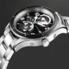 SEAKOSS Dual Earth 100m Diver Automatic 24h Calendar Watch 1