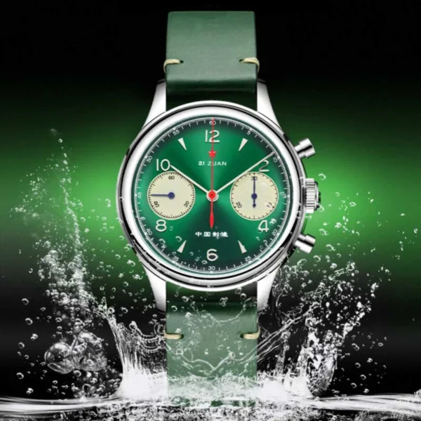 Red Star 1963 Colorful Chronograph 38 mm ST901 Hand-Wind Sapphire 1