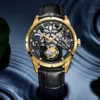 AESOP Luxury Flying Tourbillon Skeleton Rotary Waterproof Watch 2