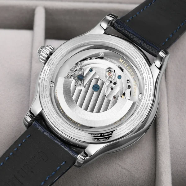SEAKOSS 1963 3D Earth Rotating Men\'s Automatic Pilot Watch 2