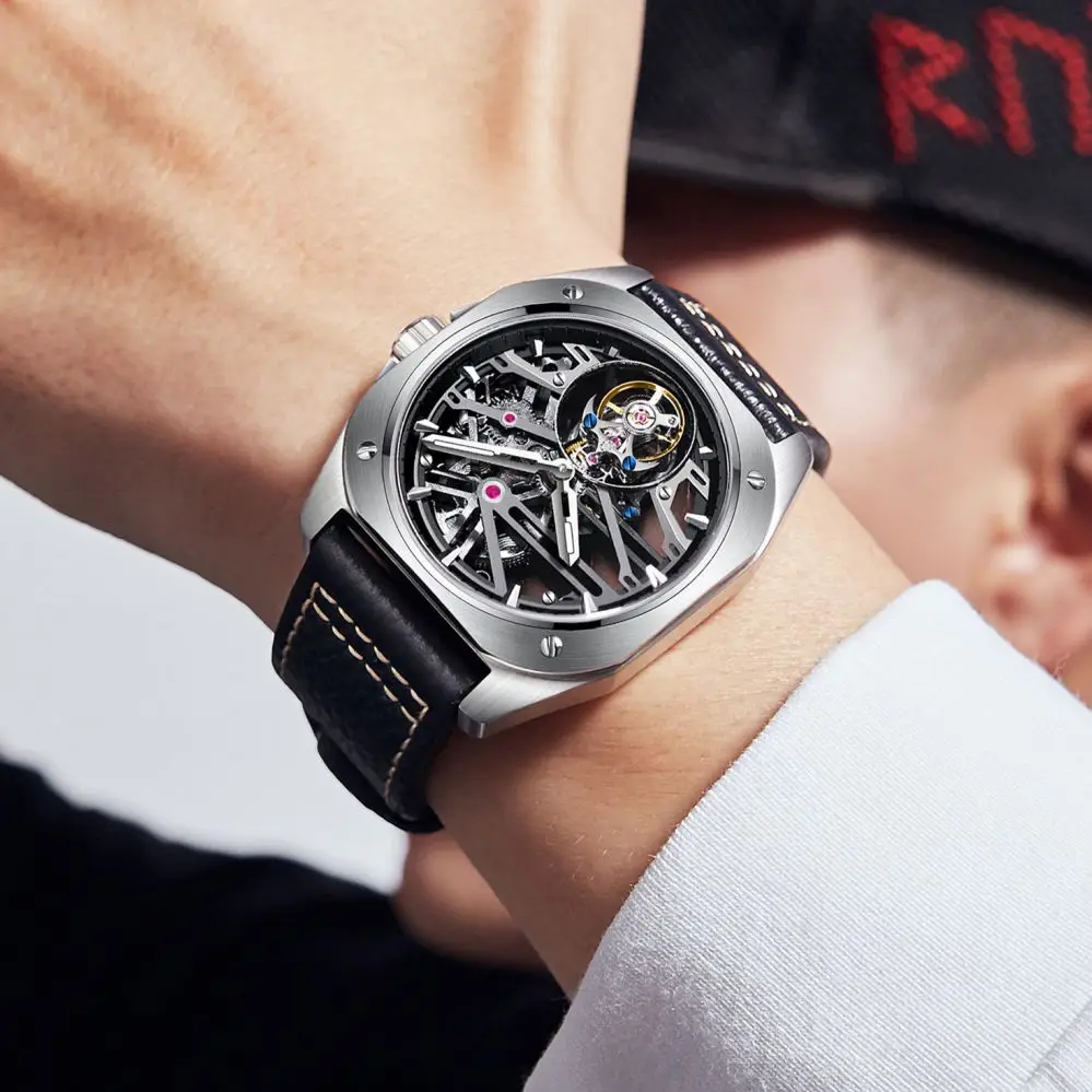 AESOP Vintage Octagon Double-Sided Flying Tourbillon Super Luminous Sapphire 5